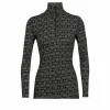 Acheter 😀 Icebreaker 250 Vertex LS Half Zip Alpine Geo – Sous-vêtement mérinos femme 🎉 soldes officiel 29
