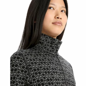 Acheter 😀 Icebreaker 250 Vertex LS Half Zip Alpine Geo – Sous-vêtement mérinos femme 🎉 19