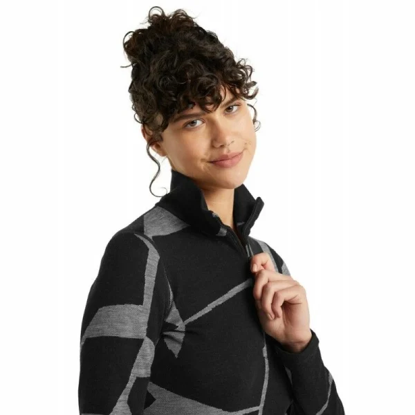 Acheter Maintenant Bon marché ✨ Icebreaker 250 Vertex LS Half Zip Landscapes – Sous-vêtement mérinos femme I Hardloop 🛒 4
