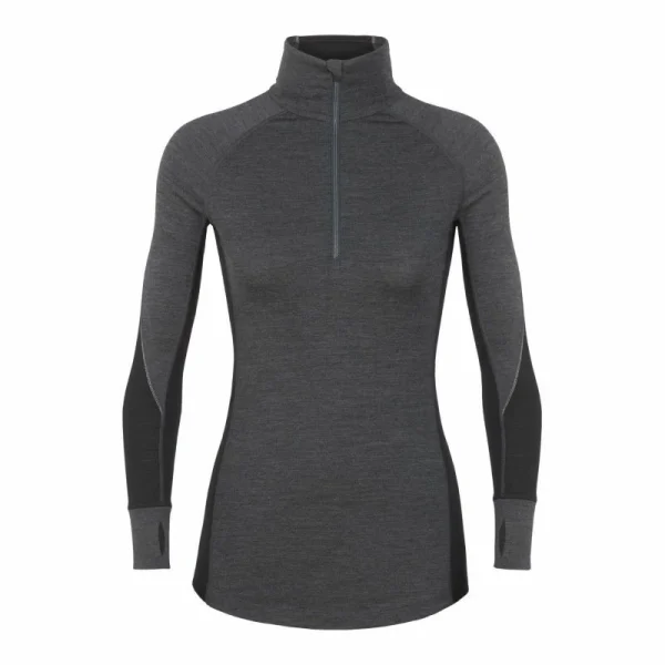 Grosses soldes 🎁 Icebreaker Bodyfitzone 260 Zone Long Sleeve Half Zip – Sous-vêtement mérinos femme I Hardloop 👍 1