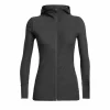 Meilleure vente 🤩 Icebreaker Descender LS Zip Hood – Sweatshirt en laine mérinos femme I Hardloop 🛒 Nouvelle tendance 26
