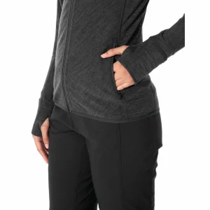 Meilleure vente 🤩 Icebreaker Descender LS Zip Hood – Sweatshirt en laine mérinos femme I Hardloop 🛒 22