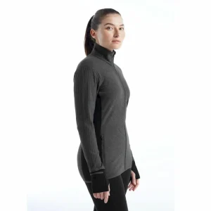 Offres 🔔 Icebreaker Descender LS Zip – Polaire en laine mérinos femme I Hardloop 👍 Boutique 14