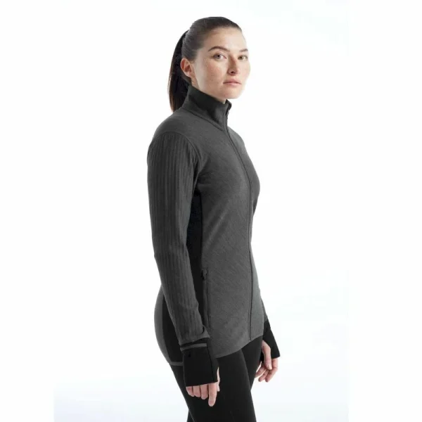 Offres 🔔 Icebreaker Descender LS Zip – Polaire en laine mérinos femme I Hardloop 👍 Boutique 4