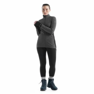 Offres 🔔 Icebreaker Descender LS Zip – Polaire en laine mérinos femme I Hardloop 👍 Boutique 22