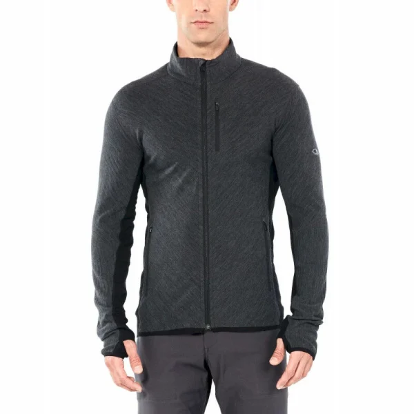 Offres 😉 Icebreaker Descender LS Zip – Polaire en laine mérinos homme I Hardloop 🎉 De Qualité 3