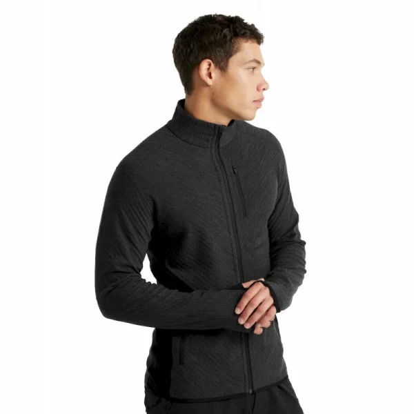 Offres 😉 Icebreaker Descender LS Zip – Polaire en laine mérinos homme I Hardloop 🎉 De Qualité 13