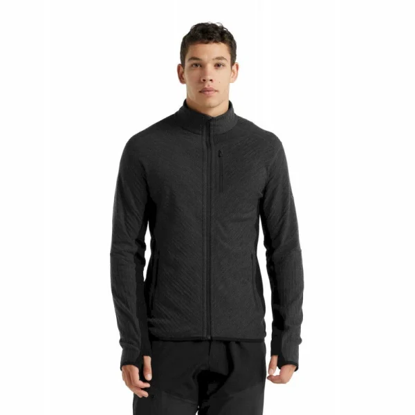 Offres 😉 Icebreaker Descender LS Zip – Polaire en laine mérinos homme I Hardloop 🎉 De Qualité 9