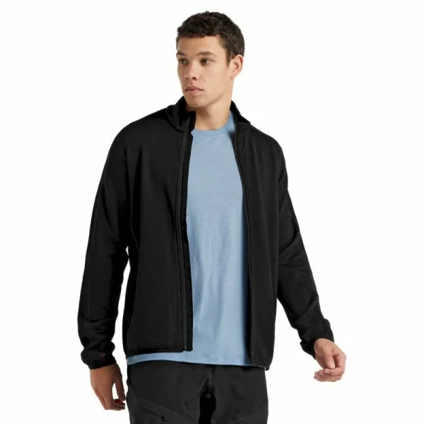 outlet Meilleur prix 😀 Icebreaker Elemental LS Zip – Polaire en laine mérinos homme I Hardloop 🛒 6