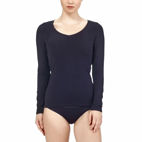 marque pas cher Vente flash 👍 Icebreaker Siren Long Sleeve Sweetheart – T-shirt en laine mérinos femme I Hardloop ⭐ 4