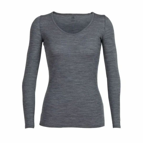 marque pas cher Vente flash 👍 Icebreaker Siren Long Sleeve Sweetheart – T-shirt en laine mérinos femme I Hardloop ⭐ 5