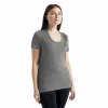 Meilleur prix 😀 Icebreaker Tech Lite II SS Scoop Tee Fabulous Fer – T-shirt en laine mérinos femme I Hardloop 👍 8