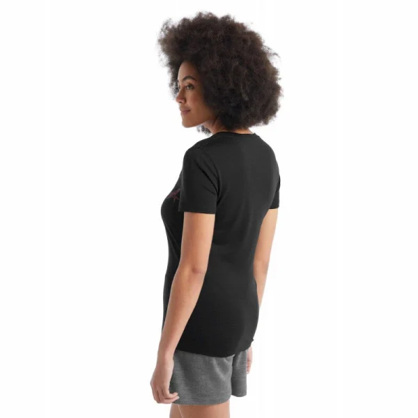 boutiqued pas cher Meilleure affaire ⭐ Icebreaker Tech Lite II SS Scoop Tee Shapes – T-shirt en laine mérinos femme I Hardloop ⌛ 3