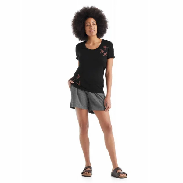 boutiqued pas cher Meilleure affaire ⭐ Icebreaker Tech Lite II SS Scoop Tee Shapes – T-shirt en laine mérinos femme I Hardloop ⌛ 6