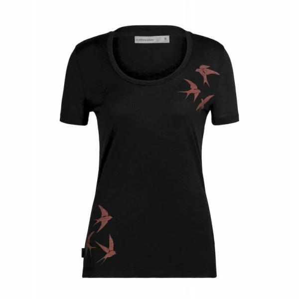 boutiqued pas cher Meilleure affaire ⭐ Icebreaker Tech Lite II SS Scoop Tee Shapes – T-shirt en laine mérinos femme I Hardloop ⌛ 7