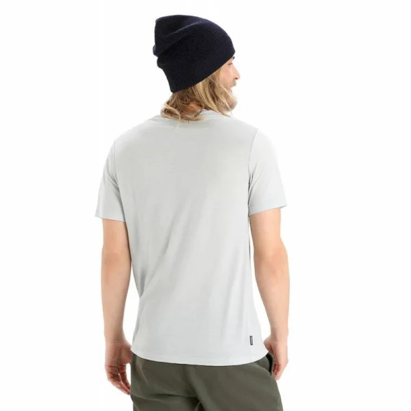 Coupon 👏 Icebreaker Tech Lite II SS Tee Ski Stripes – T-shirt en laine mérinos homme 🎉 3