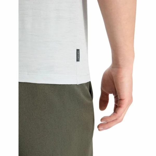 Coupon 👏 Icebreaker Tech Lite II SS Tee Ski Stripes – T-shirt en laine mérinos homme 🎉 5
