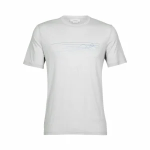 Coupon 👏 Icebreaker Tech Lite II SS Tee Ski Stripes – T-shirt en laine mérinos homme 🎉 16