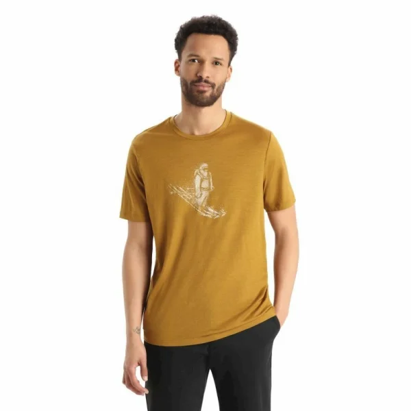 Budget 🛒 Icebreaker Tech Lite II SS Tee Skiing Yeti – T-shirt en laine mérinos homme 👍 6