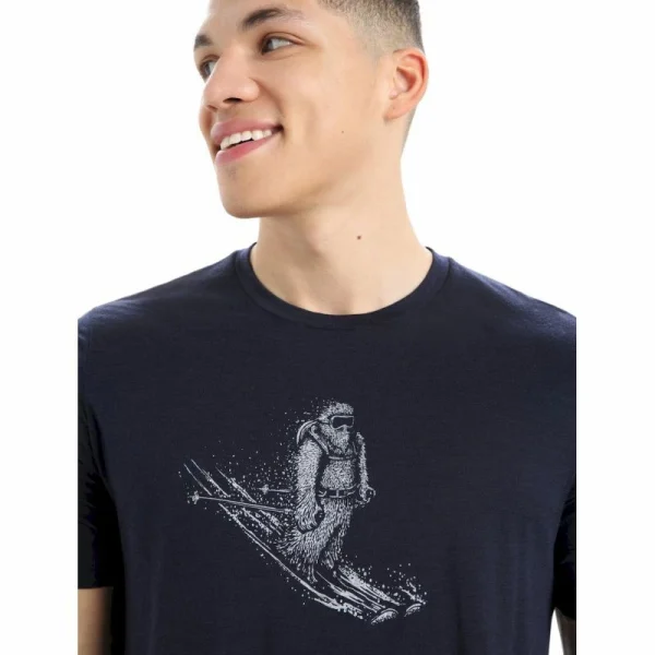 Budget 🛒 Icebreaker Tech Lite II SS Tee Skiing Yeti – T-shirt en laine mérinos homme 👍 4