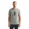 Promo ✨ Icebreaker Tech Lite Short Sleeve Crewe Otter Paddle – T-shirt en laine mérinos homme I Hardloop 🛒 20