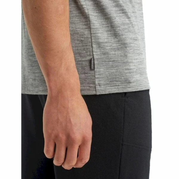 Promo ✨ Icebreaker Tech Lite Short Sleeve Crewe Otter Paddle – T-shirt en laine mérinos homme I Hardloop 🛒 7