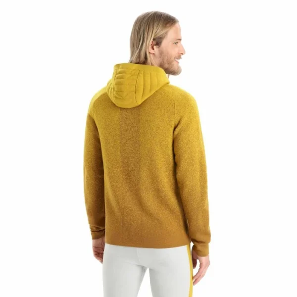 Coupon 😍 Icebreaker ZoneKnit Insulated LS Zip Hoodie – Sweatshirt en laine mérinos homme 😉 mode 4