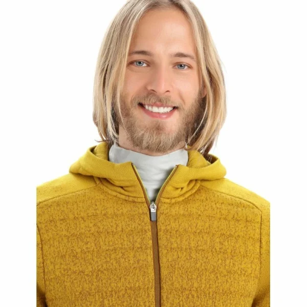 Coupon 😍 Icebreaker ZoneKnit Insulated LS Zip Hoodie – Sweatshirt en laine mérinos homme 😉 mode 6