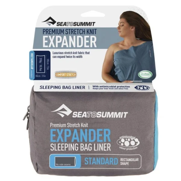magasin pas cher Sea To Summit Drap De Sac Expander Polycoton Stretch Rectangular Standard /marine Bleu 1